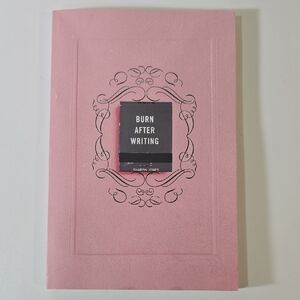 FREE with Purchase New 'Burn After Writing' Journal